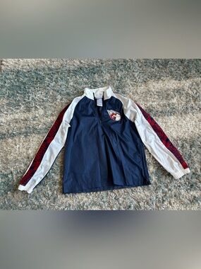 Kids Cleveland Guardians Half Zip Track Wind Breaker